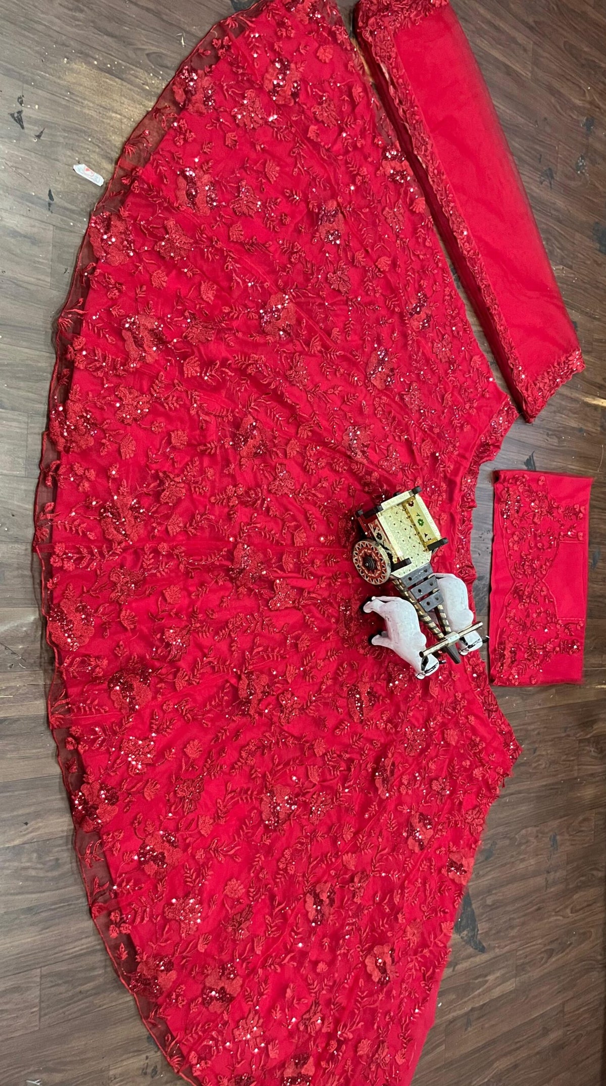 Mesmerizing Maroon Soft Net Semi Stitched Wedding Lehenga 2011