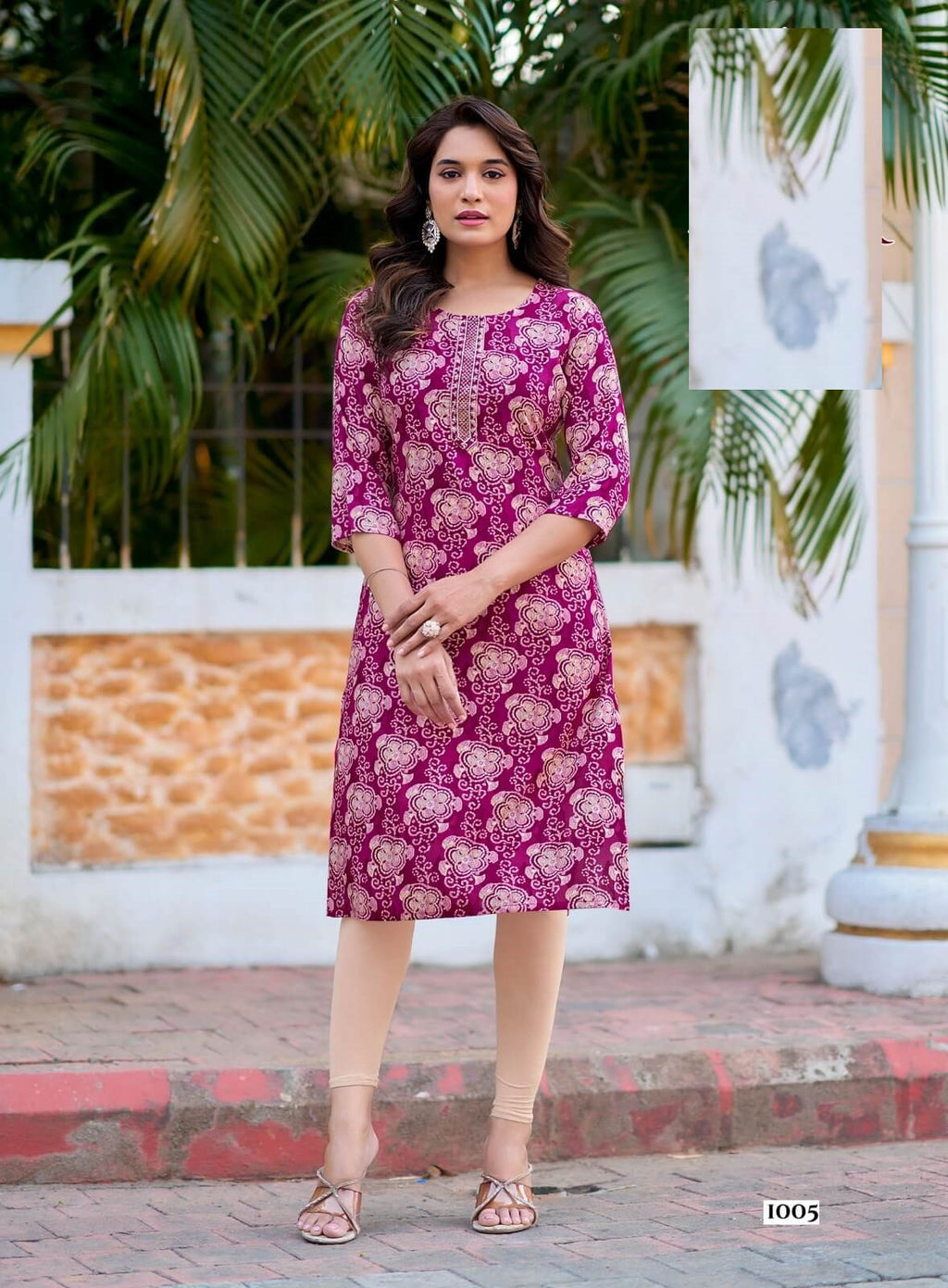 Casual Wear Mal Cotton Summer Kurti 1001
