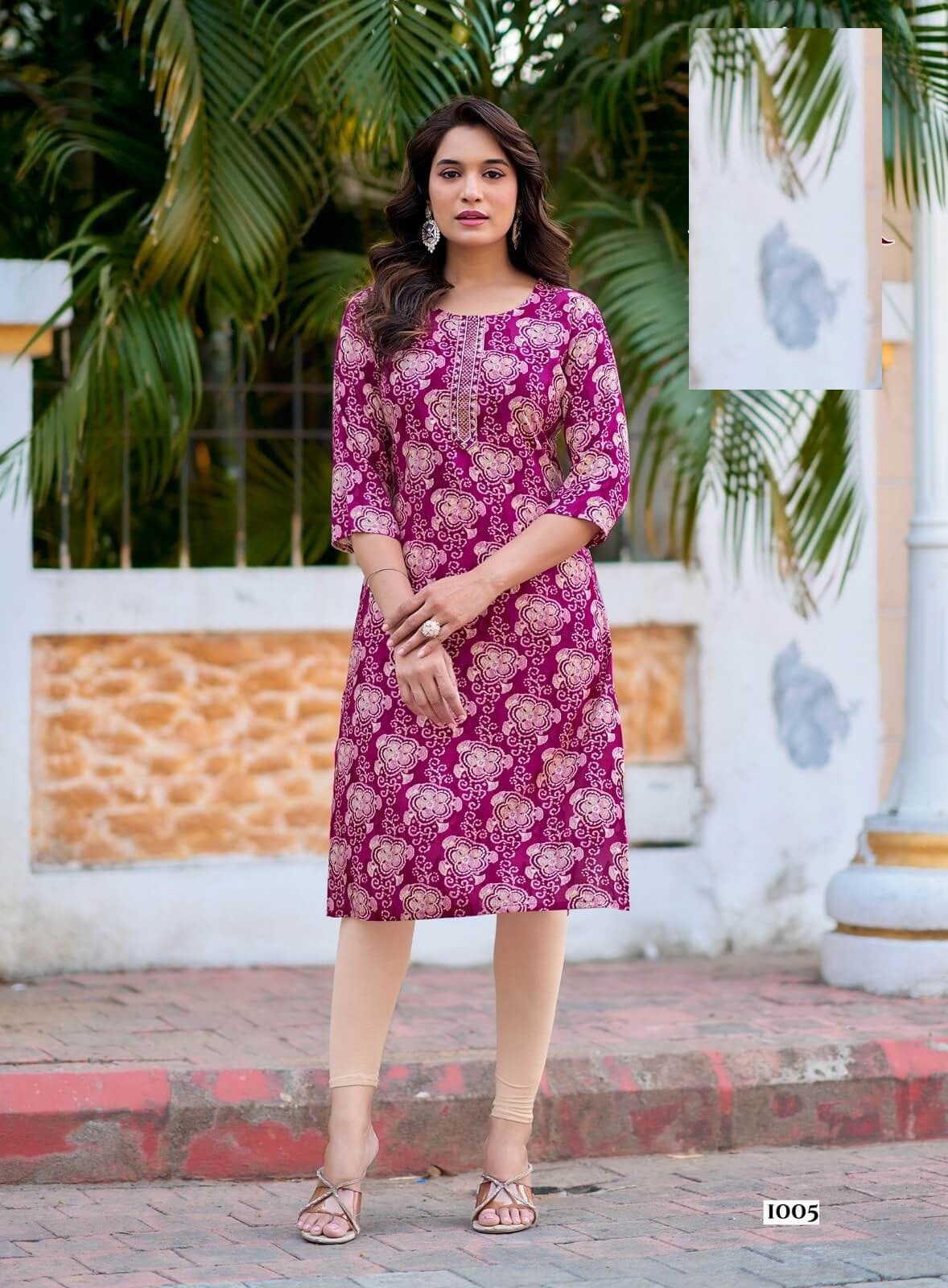 Casual Wear Mal Cotton Summer Kurti 1001
