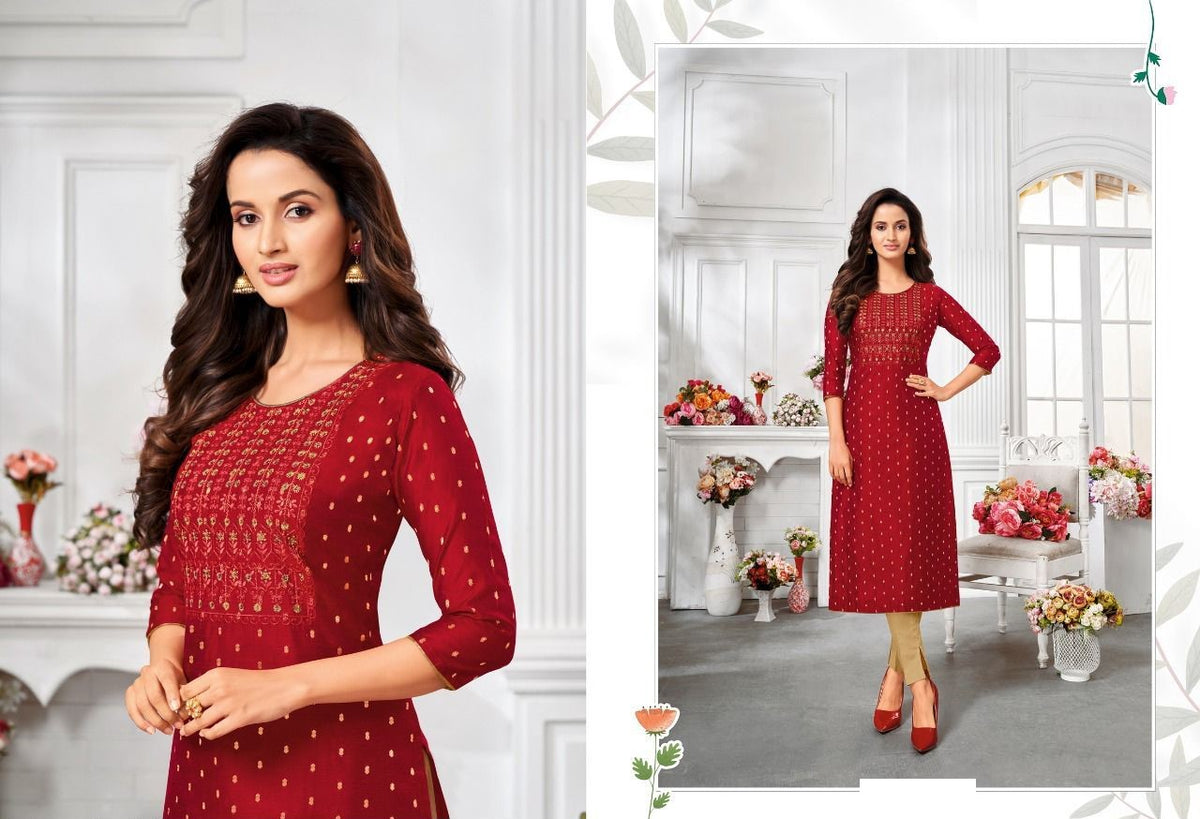 Modal Silk All Over Butti Kurti 40001