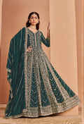 Anarkali Style Georgette Semi Stitched Wedding Gown 213