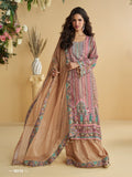 Digital Print Mirror Work Heavy Palazzo Set 10113