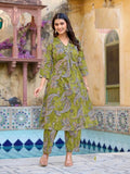 Light Green Pure Cotton Kurta Set For Summer 1008