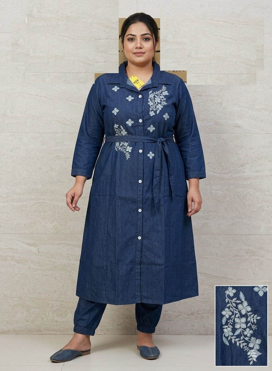 Trending Cotton Denim Co-ord Set For Summers