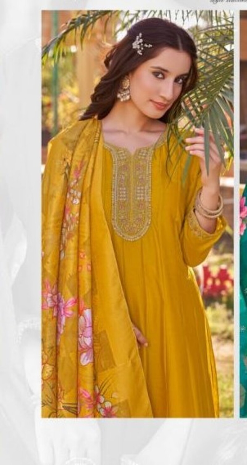 Fabulous Floor Length Silk Anarkali Gown For Wedding 3001