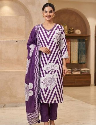 Casual Wear Pure Rayon Digital Print Suit 4011