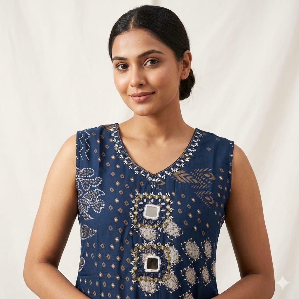 Vertican Silk Mirror Work Patola Print Festive Wear Suit 1011