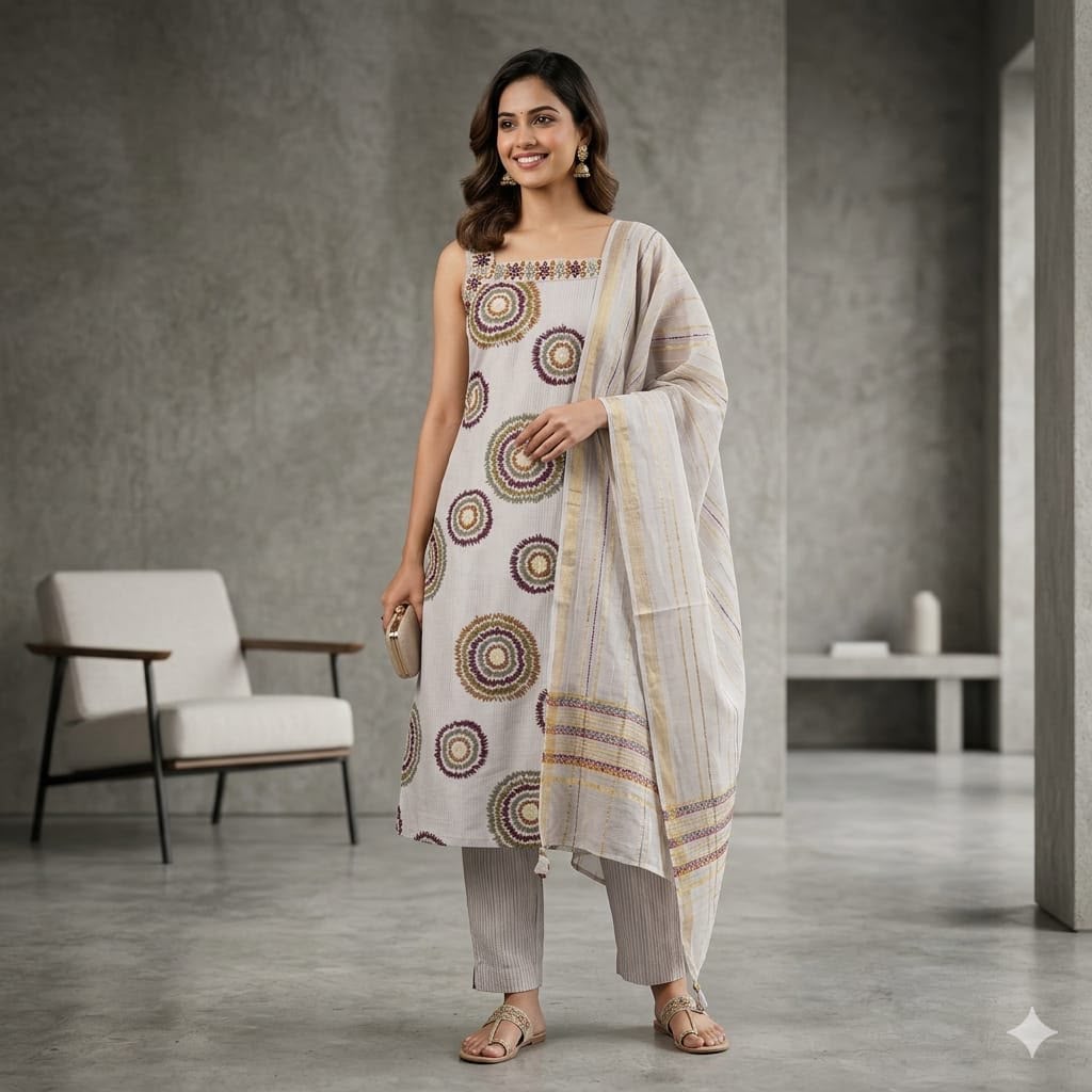 Vertican Silk Mirror Work Patola Print Festive Wear Suit 1011