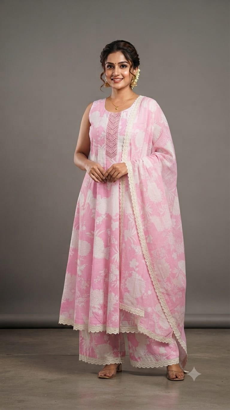 Festive Wear Silk Anarkali Suit 1017