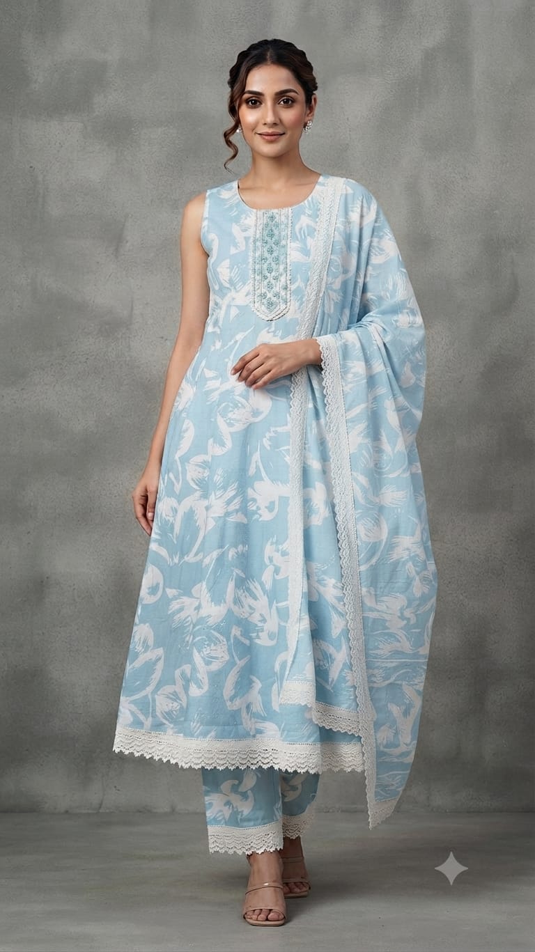 Festive Wear Silk Anarkali Suit 1017