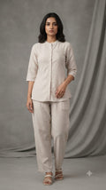 Crush Silk Festive Hand Work Co-ord Set 1018