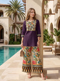 Pure Rayon Botanical Prints Casual Wear Co-ord Set 201