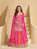 Wedding Collection Heavy Embroidery Georgette Full Stitched Skirt And Top Suit 5800