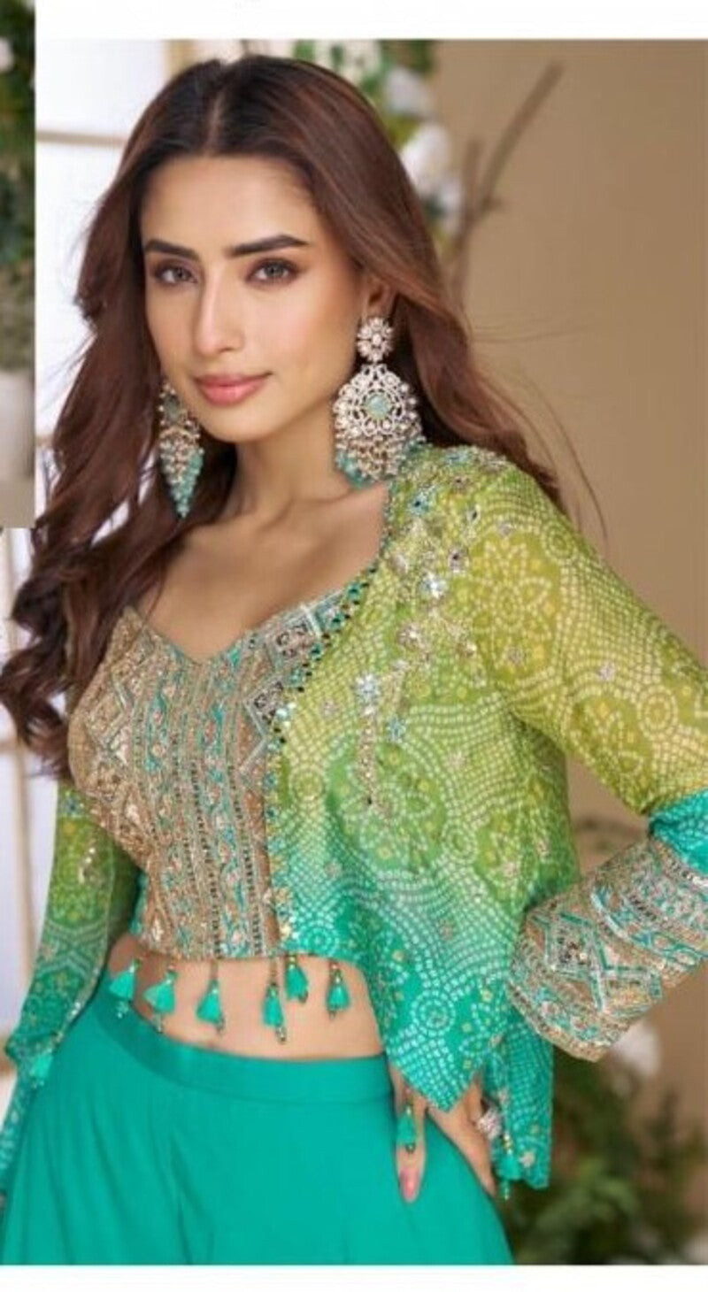 Chinon Silk Wedding & Ceremonial Indo-Western Collection 10045