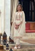 Pure Cotton Churidar Suit With Heavy Organza Dupatta 1122