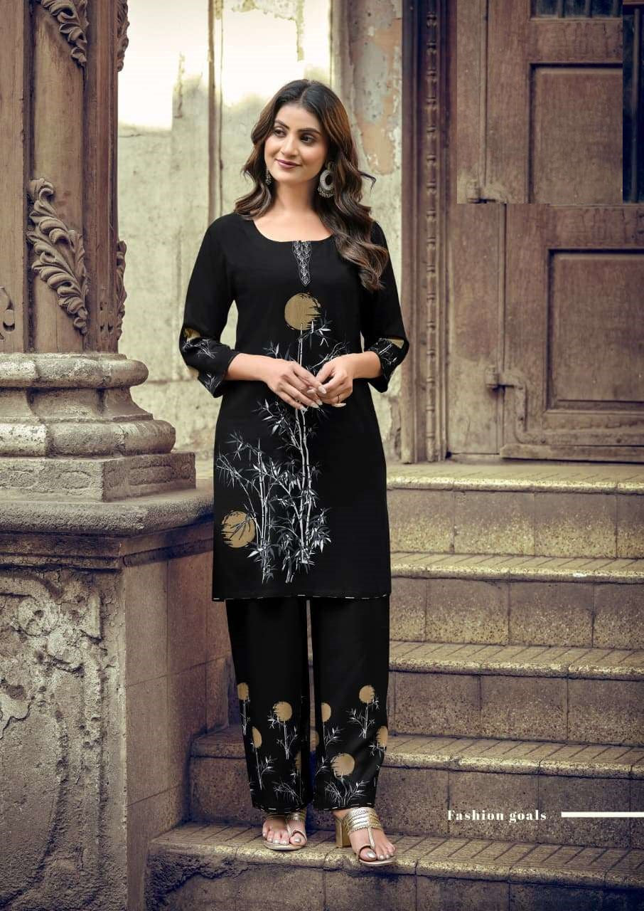 Premium Rayon Summer Wear Co-ord Set 1001