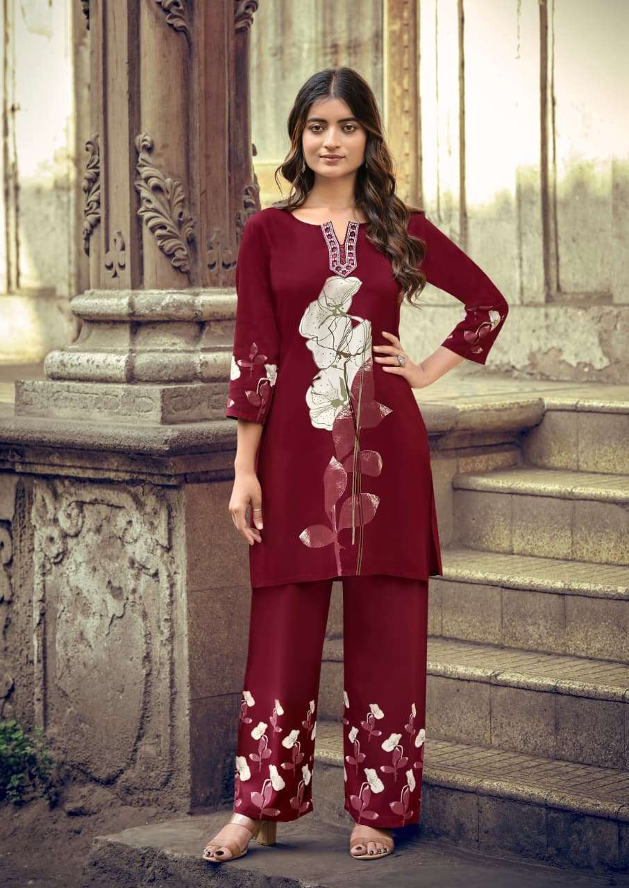 Premium Rayon Summer Wear Co-ord Set 1001