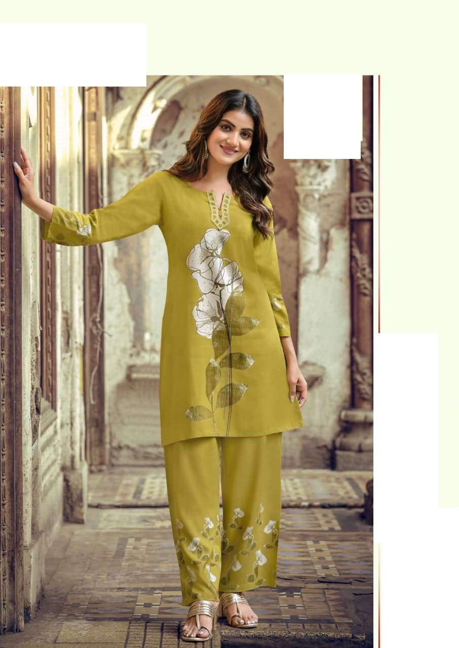 Premium Rayon Summer Wear Co-ord Set 1001