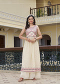 Classy looking Pure Georgette Palazzo Set 1004