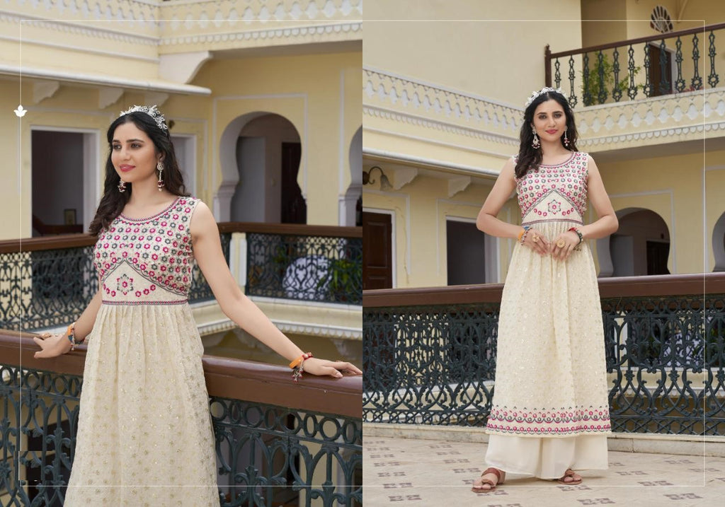Classy looking Pure Georgette Palazzo Set 1004