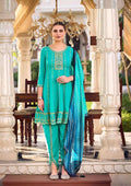 Georgette Silk Tulip Pants Embroidered Festival Suit For Women 5711