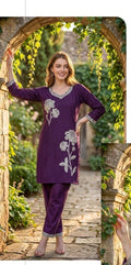 Vertican Silk Party Work Hand Work Co-ord Set 103