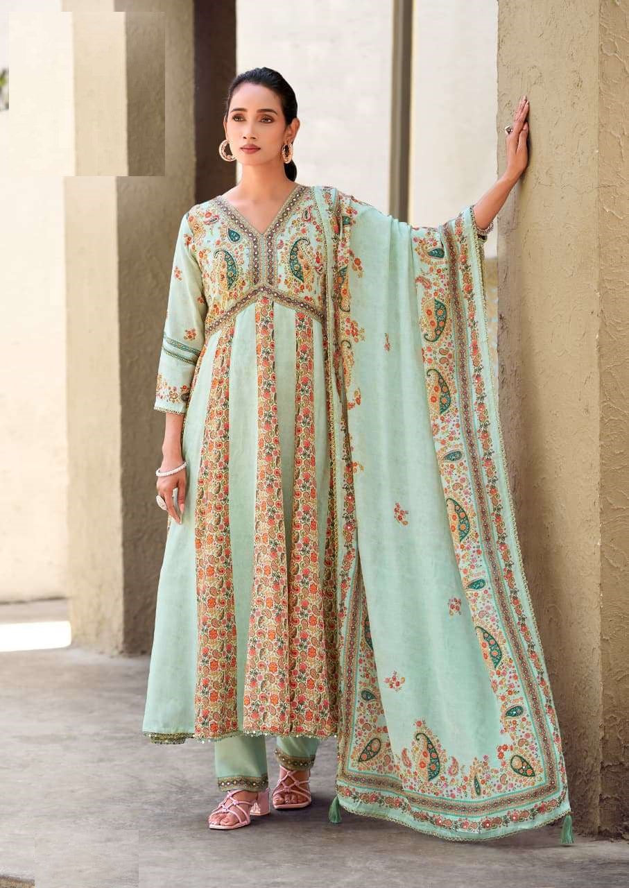 Muslin Silk Anarkali Suit 10571