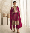Premium Silk Heavy Embroidery Full Stitched Dhoti Suit 9774