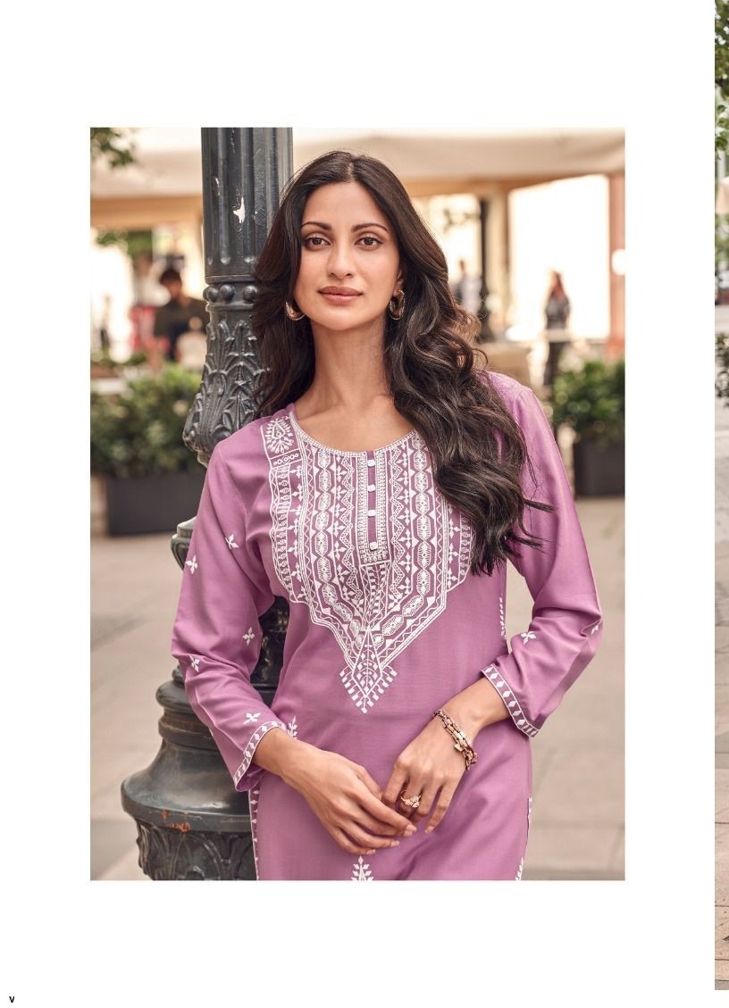 Stylish Lucknowi Kurta Set For Office And Casual Wear 1142