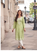 Stylish Lucknowi Kurta Set For Office And Casual Wear 1142