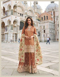 Wedding Collection Heavy Chinon Sharara Suit 10032