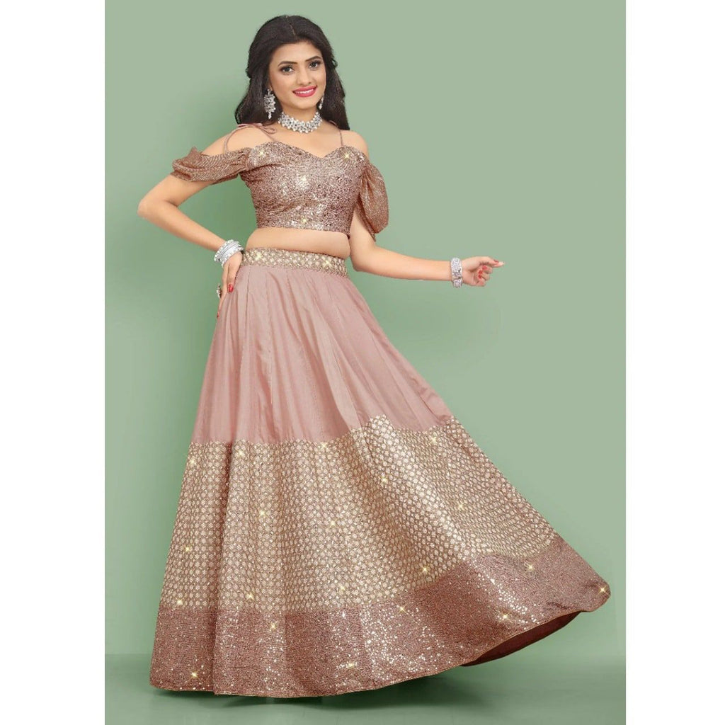 Puff Sleeve Off Shoulder Indo-Western Lehenga 273