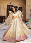 Light Cream Heavy Georgette Wedding Lehenga 317