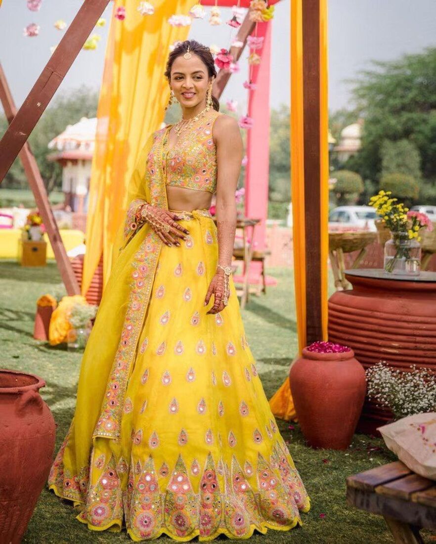 Yellow Wedding & Haldi Lehenga 321