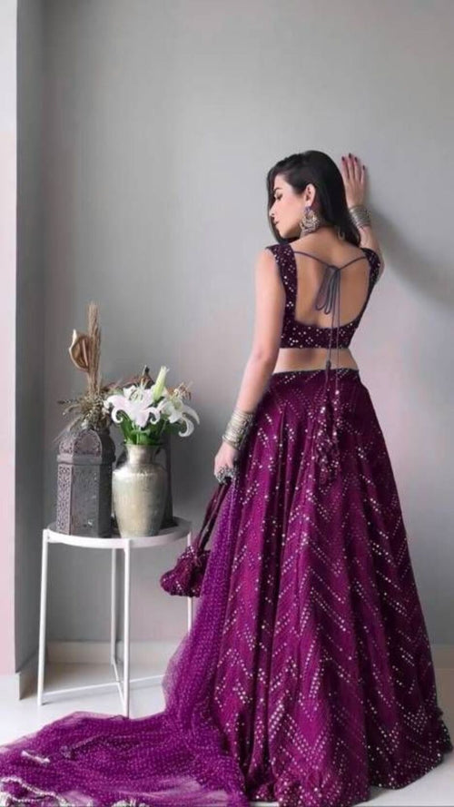 All Over Sequins Work Wedding Lehenga 323