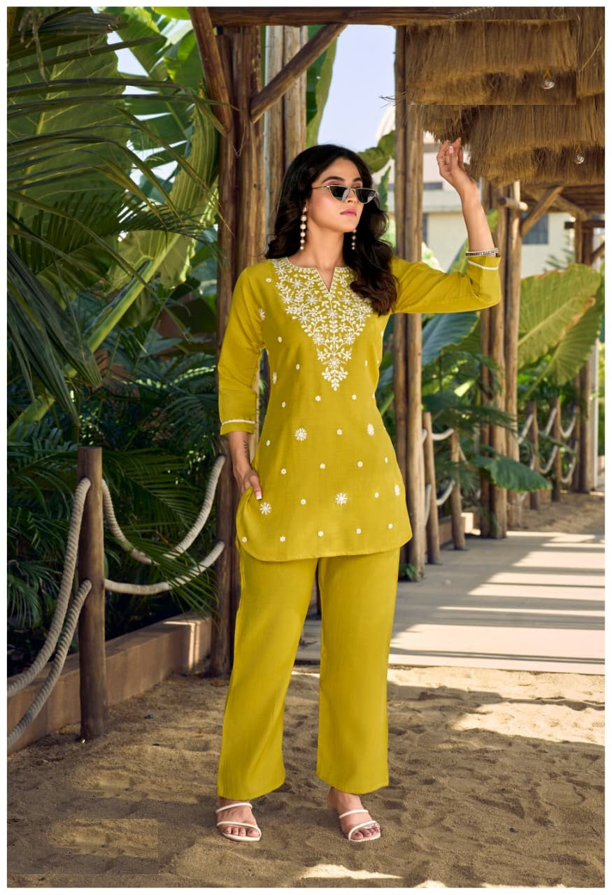 Casual Wear Viscose Silk Co-ord Set 1001