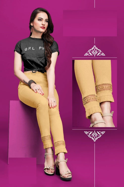 Beige Cotton Pants 10